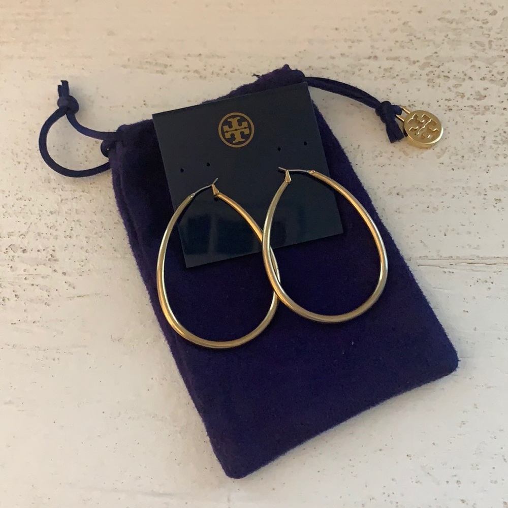 Tory Burch Gold Hoop Earrings